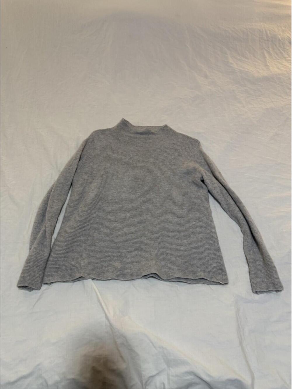 Pure Amici Cashmere Sweater Grey Size Small 171